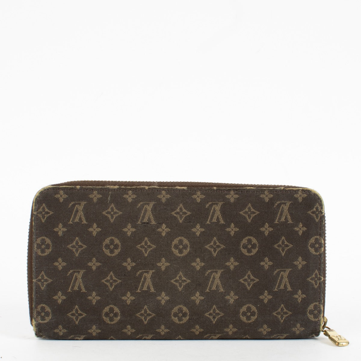 Authentic Second Hand Louis Vuitton Mini Lin Brown Zippy Wallet on Labellov.com