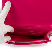 Christian Dior Diorama Pink Patch Embellished Wallet On Chain Bag