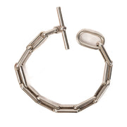 Hermès Sterling Silver Elongated Oval Link Bracelet aan de beste prijs bij Labellov tweedehands luxe in Antwerpen