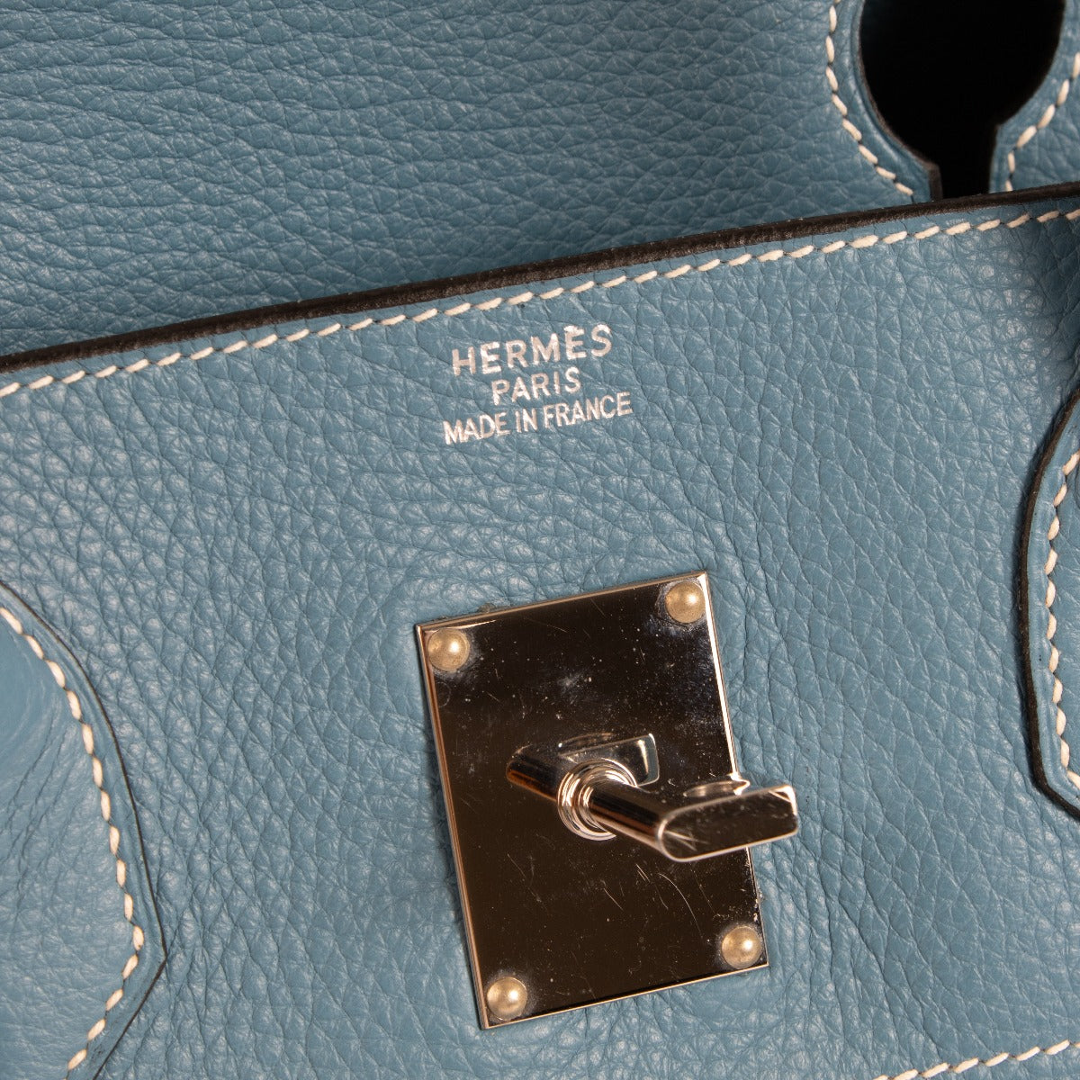 Hermès JPG Shoulder Birkin 42 Bleu Jean Clemence PHW