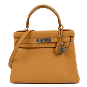 Hermès 2020 Kelly 28 Caramel Evercolor PHW