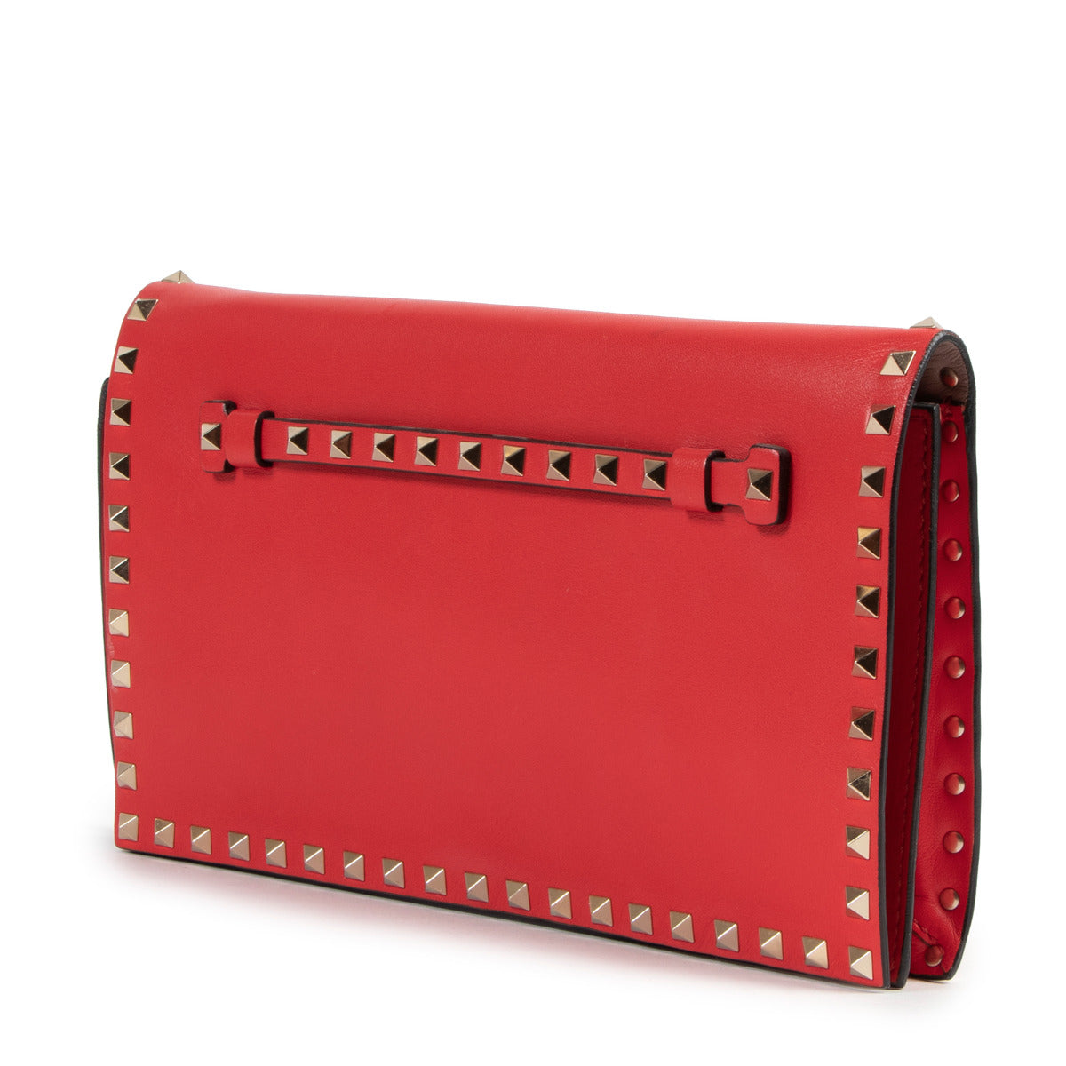 Valentino Garavani Rode Rockstud Clutch