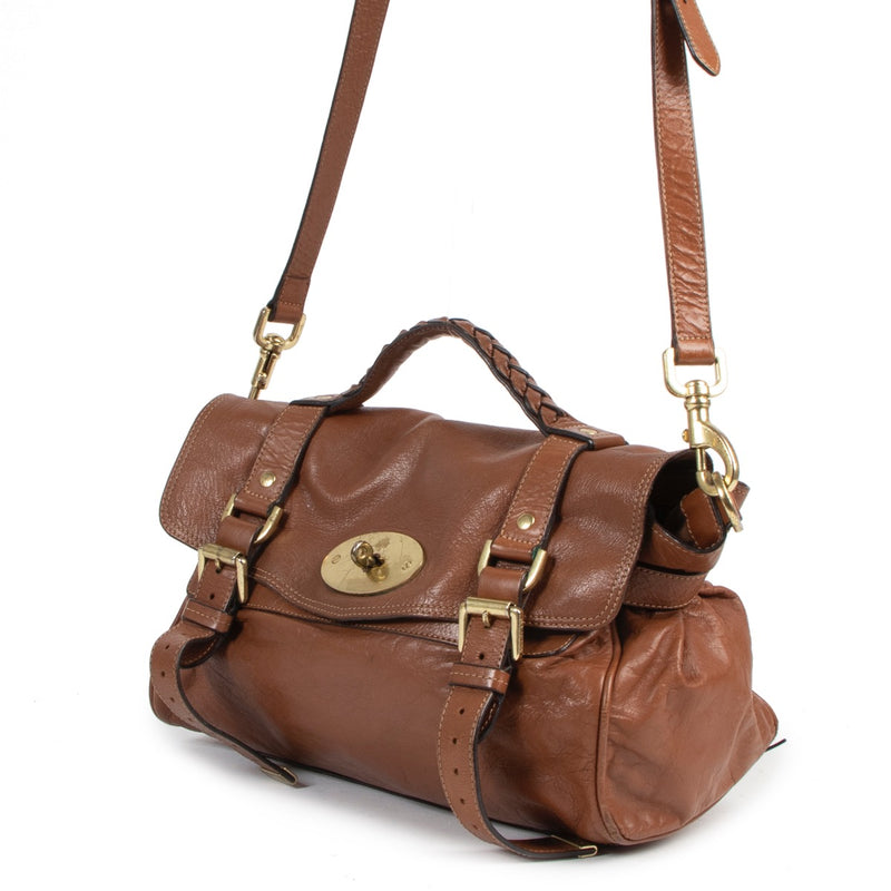 acheter en ligne seconde main Mulberry Brown Alexa Satchel