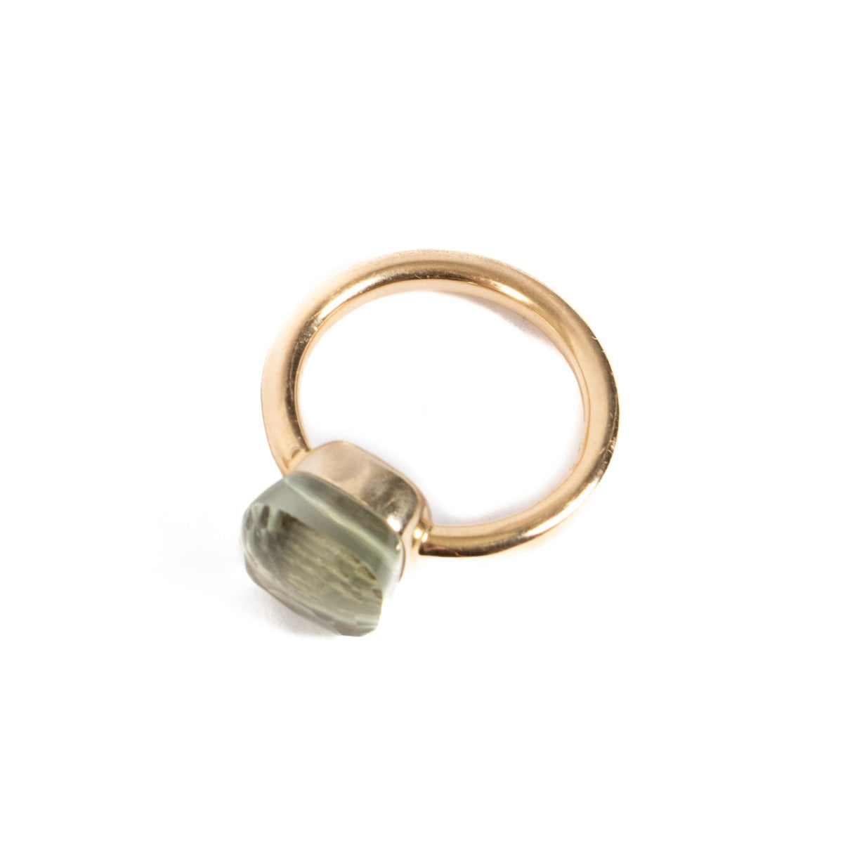 Bague Pomellato Nudo Classic en Or Jaune et Praziolite - Taille 55