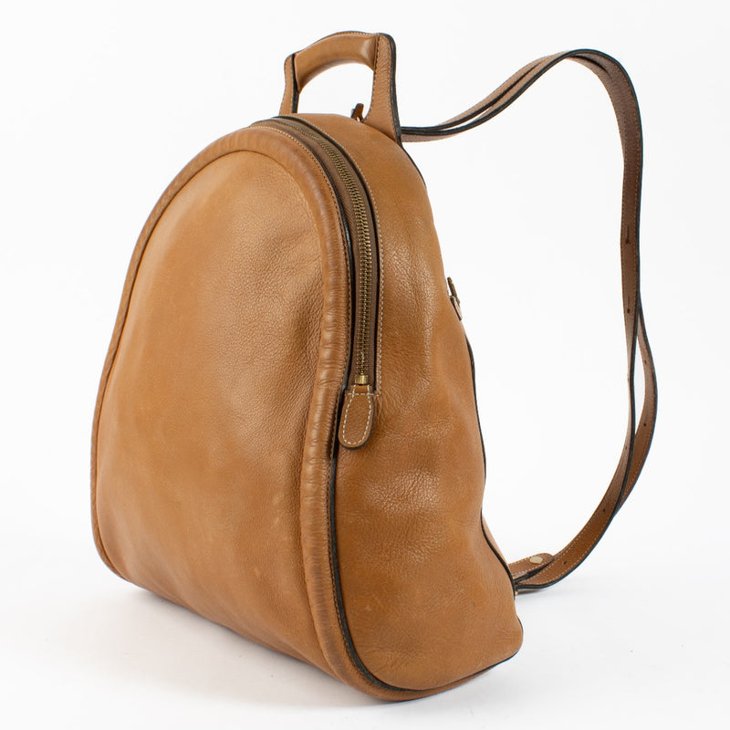 shop 100% authentic second hand Delvaux Camel Leather Vintage Backpack on Labellov.com