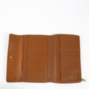 Authentic second Delvaux Cognac Loto Wallet on Labellov.com