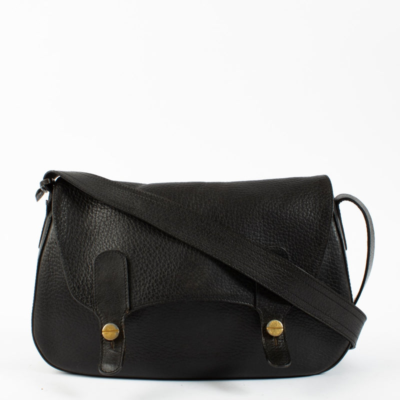 Authentic second hand Delvaux Black Vintage Messenger Bag on Labellov.com