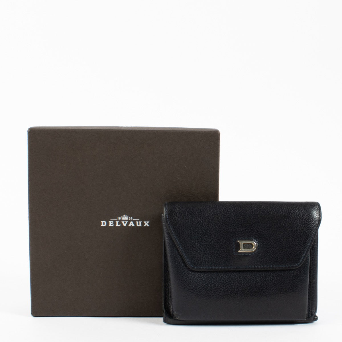 Shop 100% authentic second hand Delvaux Blue Denise Wallet on Labellov.com
