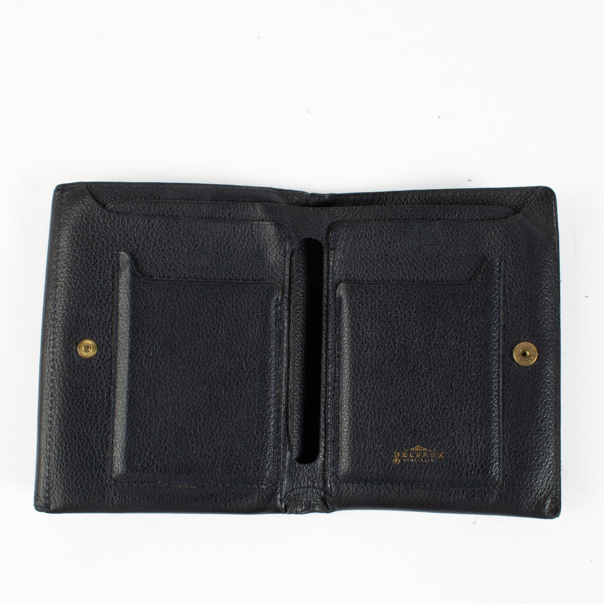 Shop 100% authentic second hand Delvaux Blue Denise Wallet on Labellov.com
