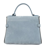 Buy authentic second hand Delvaux Misty Blue Santiag Nubuck Tempete MM at Labellov.com