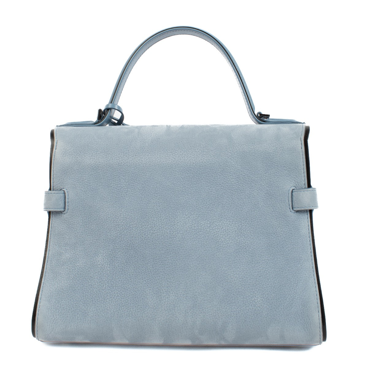 Buy authentic second hand Delvaux Misty Blue Santiag Nubuck Tempete MM at Labellov.com