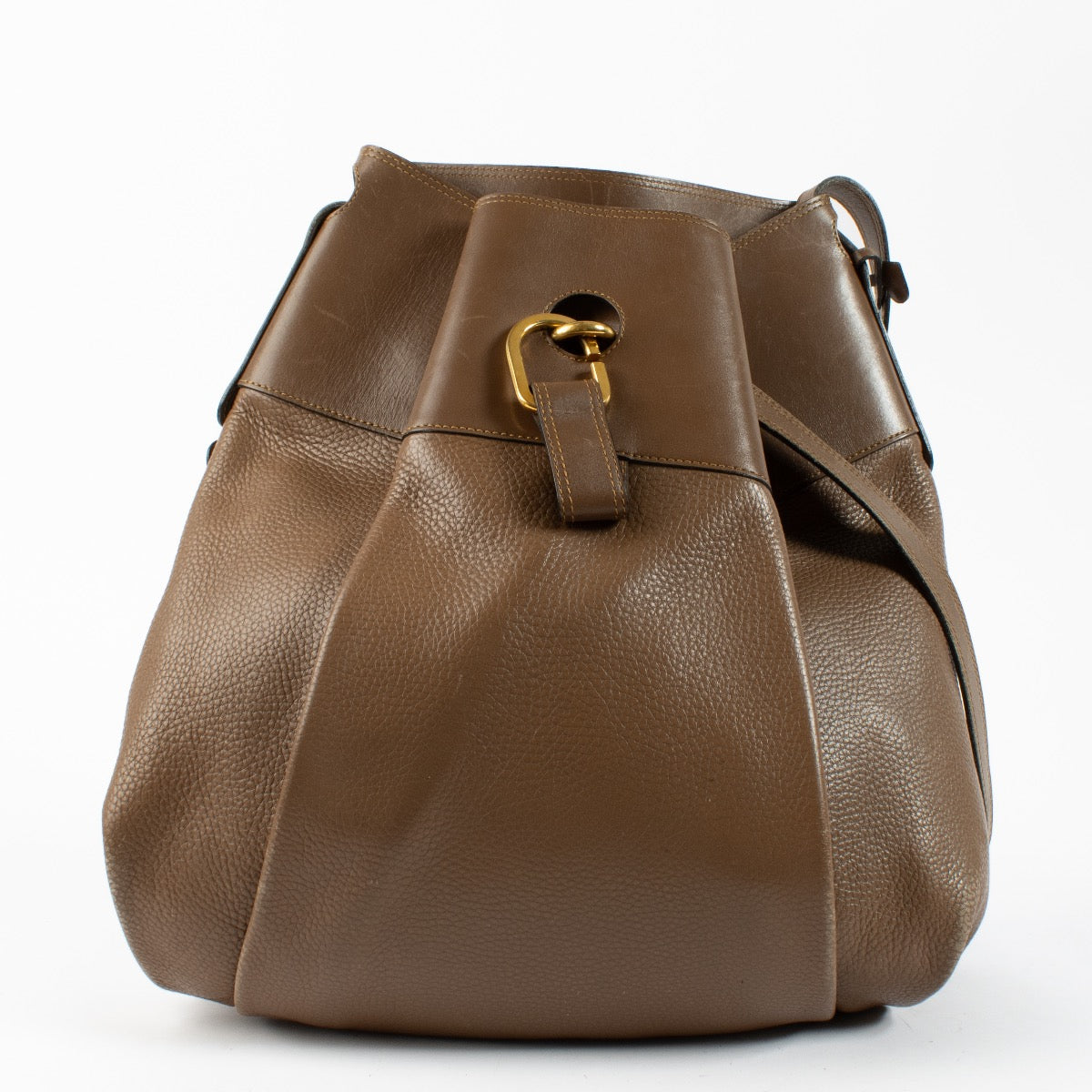 shop 100%authentic second hand Delvaux Taupe Faust Crossbody Bag on Labellov.com