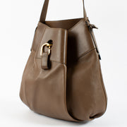 shop 100%authentic second hand Delvaux Taupe Faust Crossbody Bag on Labellov.com