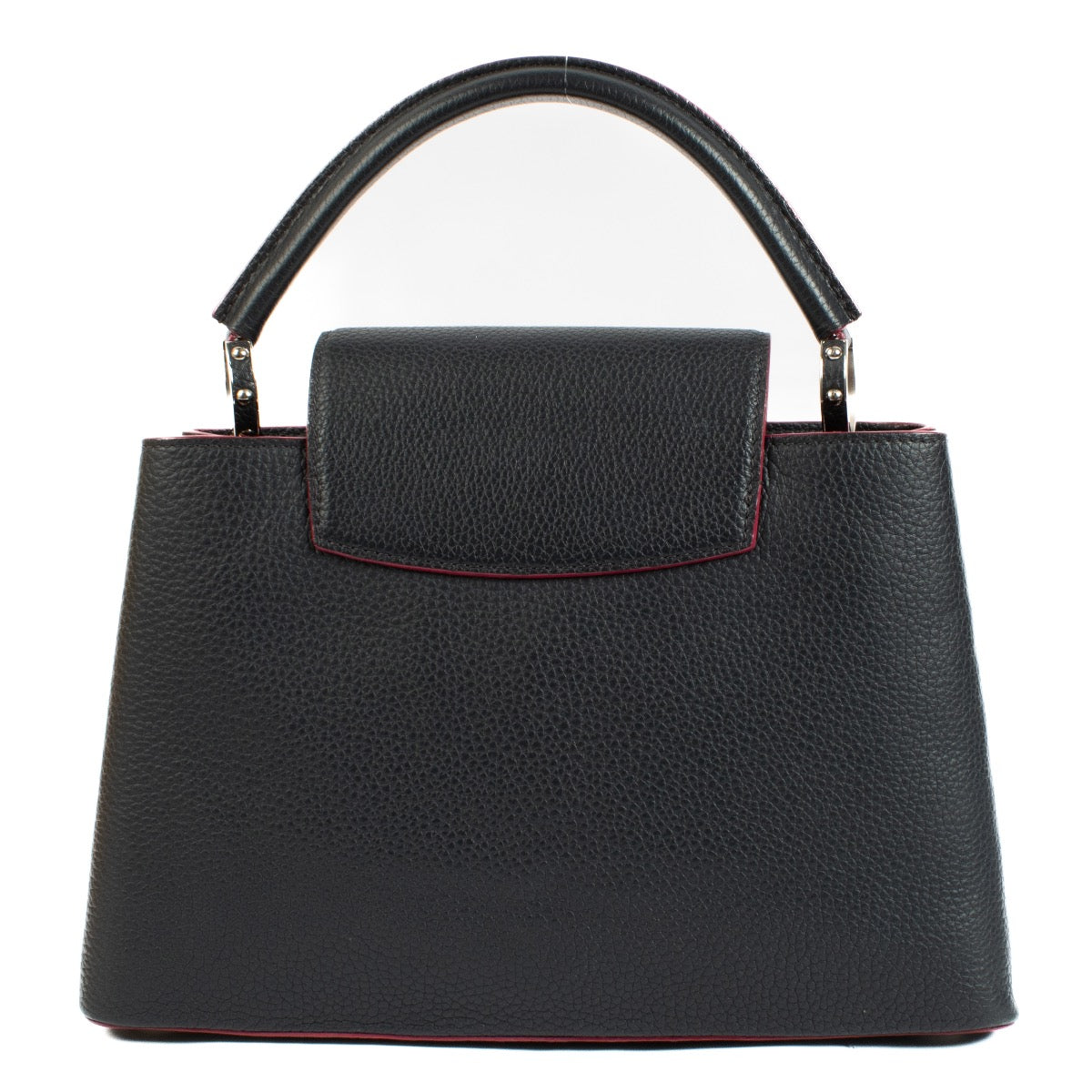 Louis Vuitton Blue Leather Capucines MM Bag