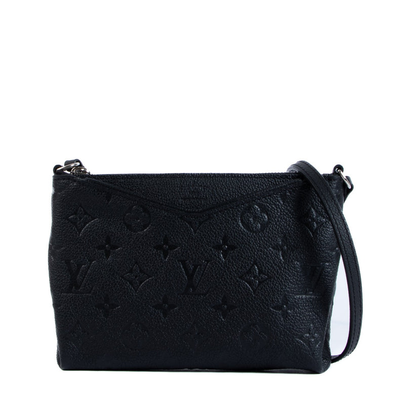 Louis Vuitton Pallas Clutch Black Monogram Empreinte