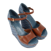Shop 100% authentic second-hand Louis Vuitton Denim Sandals - Size 38 1/2 on Labellov.com