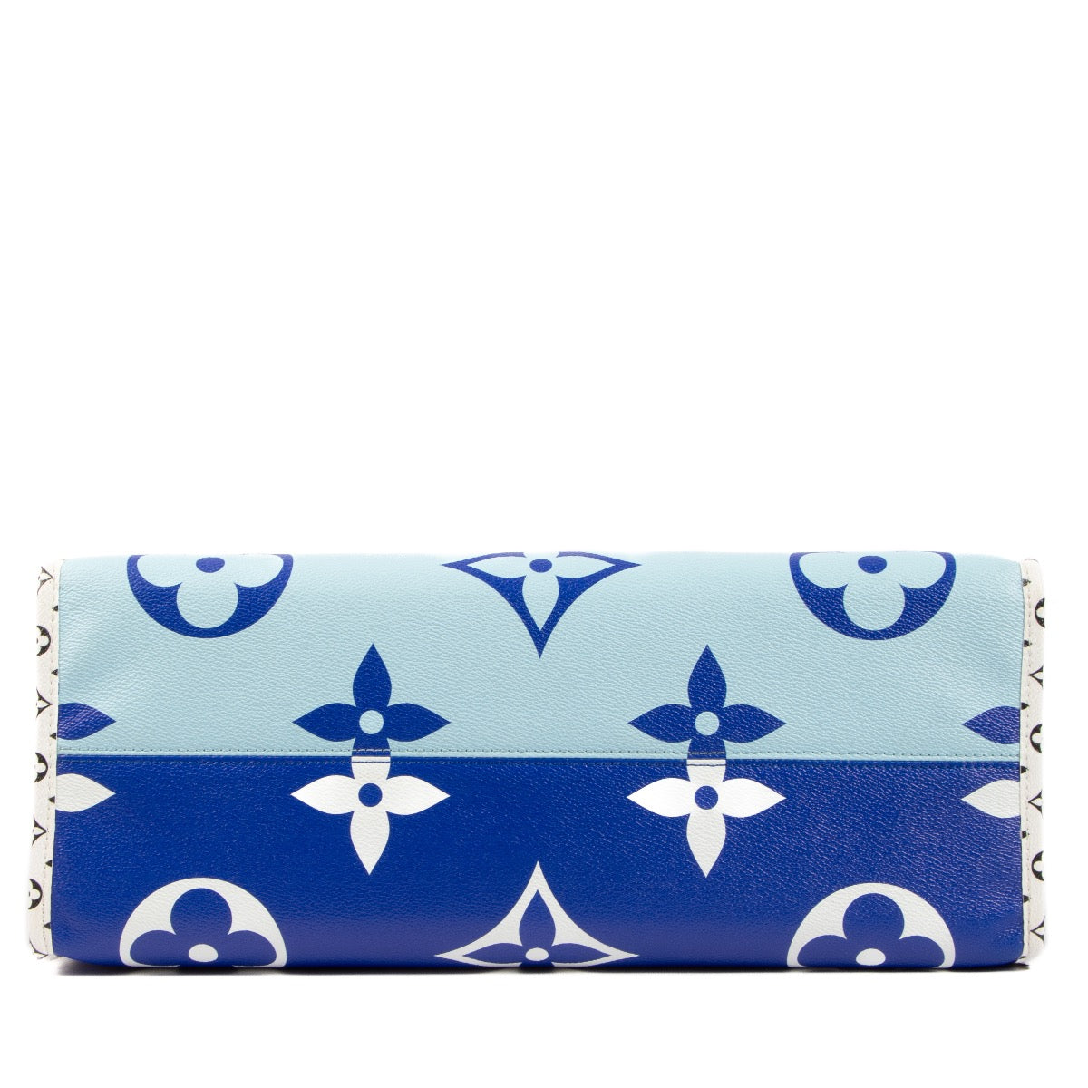Shop safe online at Labellov in Antwerp, Brussels and Knokke this 100% authentic second hand Louis Vuitton Blue Monogram Limited Edition Knokke Onthego