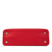 Shop safe online at Labellov in Antwerp, Brussels and Knokke this 100% authentic second hand Louis Vuitton Red Taurillon Leather Capucines MM