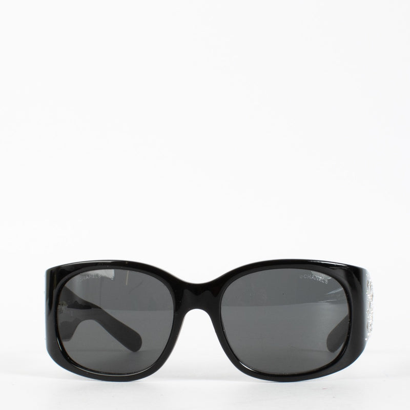 Authentic preloved Chanel Black Crystal Sunglasses on Labellov.com
