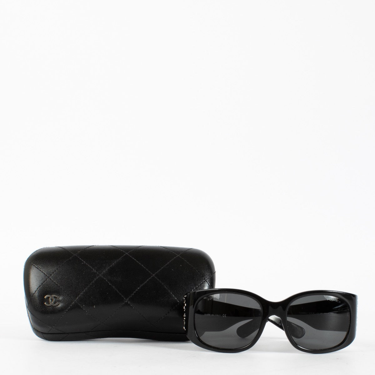 Authentic preloved Chanel Black Crystal Sunglasses on Labellov.com