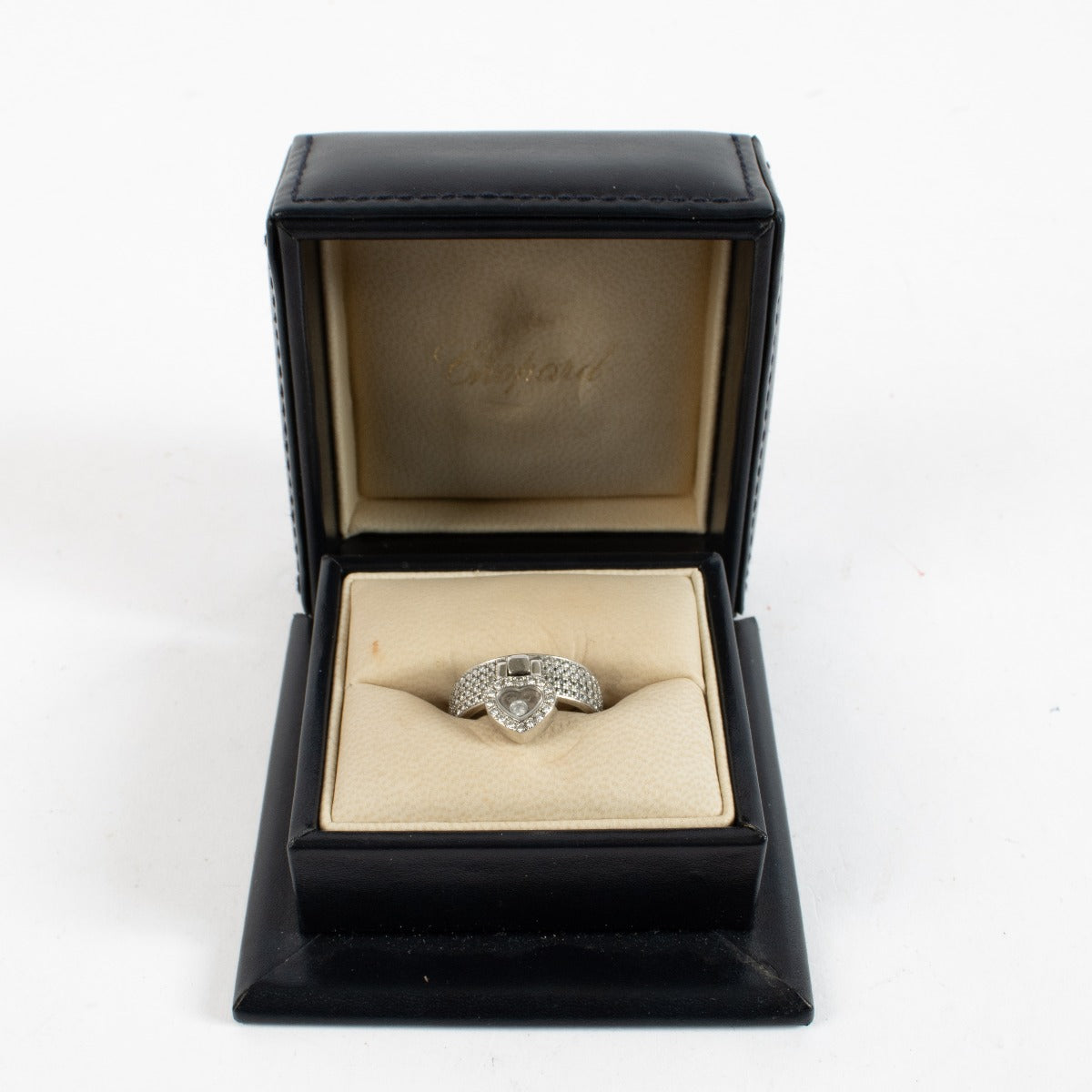 Authentic pre-loved Chopard Happy Diamonds Heart Ring - Size 54 on Labellov.com