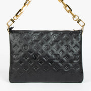 Shop this authentic Louis Vuitton Black Lambskin Coussin MM Bag pre-loved on Labellov.com