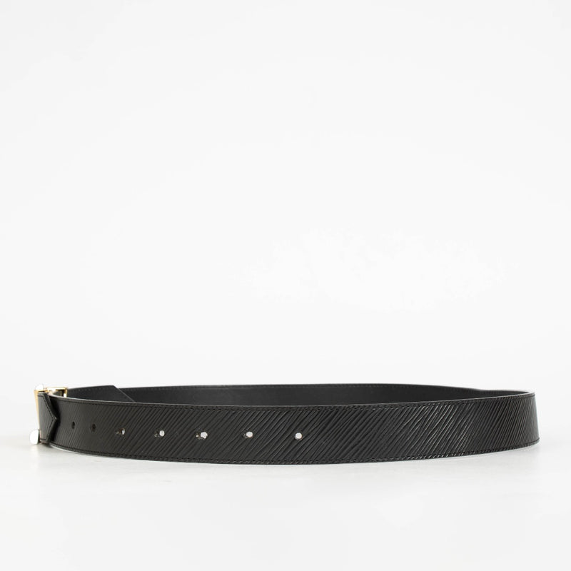 Authentic pre-loved Louis Vuitton Black Epi Twist 30mm Belt on Labellov.com