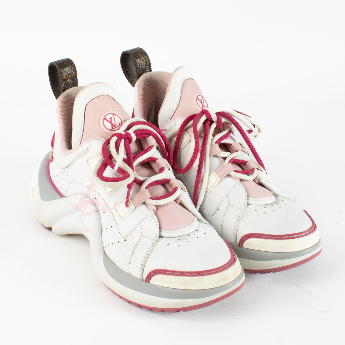 shop 100% authentic second hand Louis Vuitton Pink Archlight Trainers - Size 38 on Labellov.com