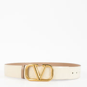 Authentic preloved Valentino Garavani Cream/ Reversible Vlogo Signature 40mm Belt - Size 85 on Labellov.com