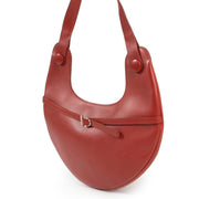 Koop veilig online op labellov.com Delvaux schoudertas in rood leder.