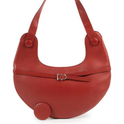 Buy safe online at Labellov.com Red leather Delvaux shoulder bag.