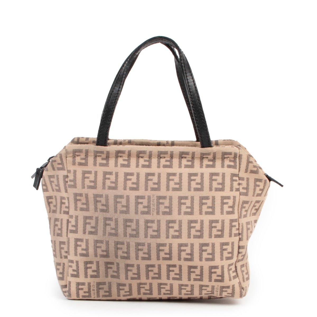 Shop safe online this Fendi monogram top handle bag.