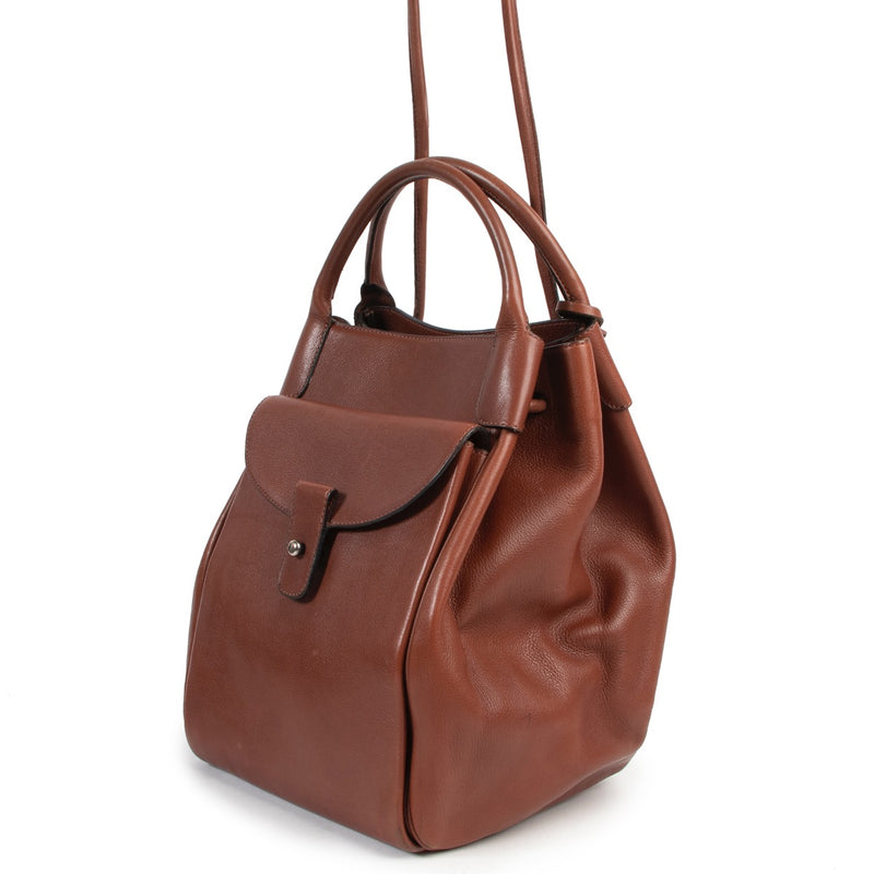 Authentieke Delvaux handtas in bruin leder online kopen op een veilige manier