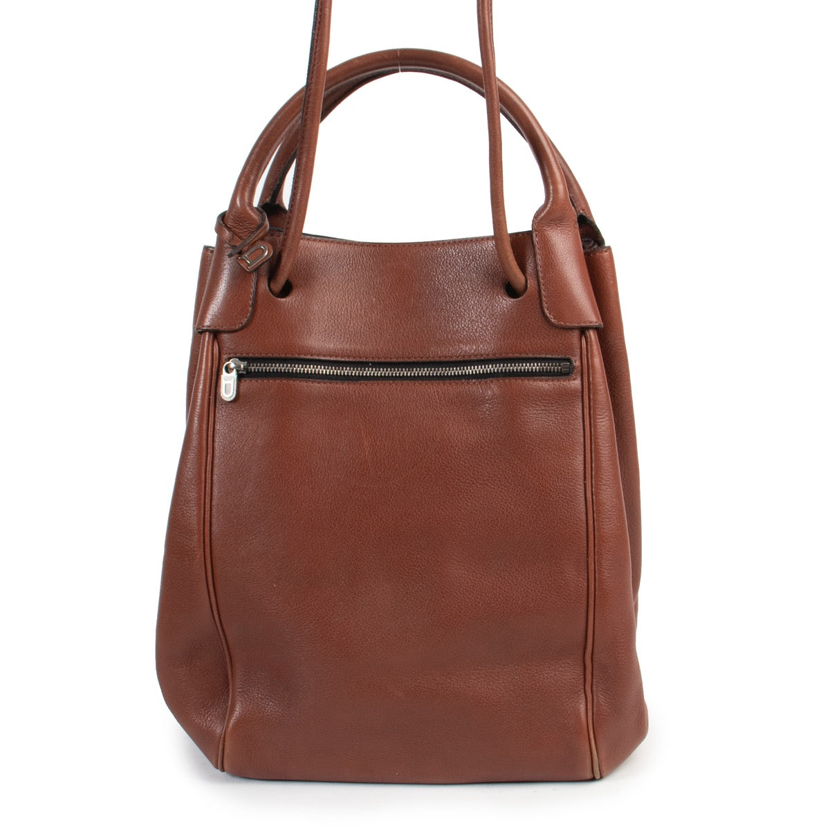 Achetez un authentique sac Delvaux en cuir brun d'occasion au juste prix.