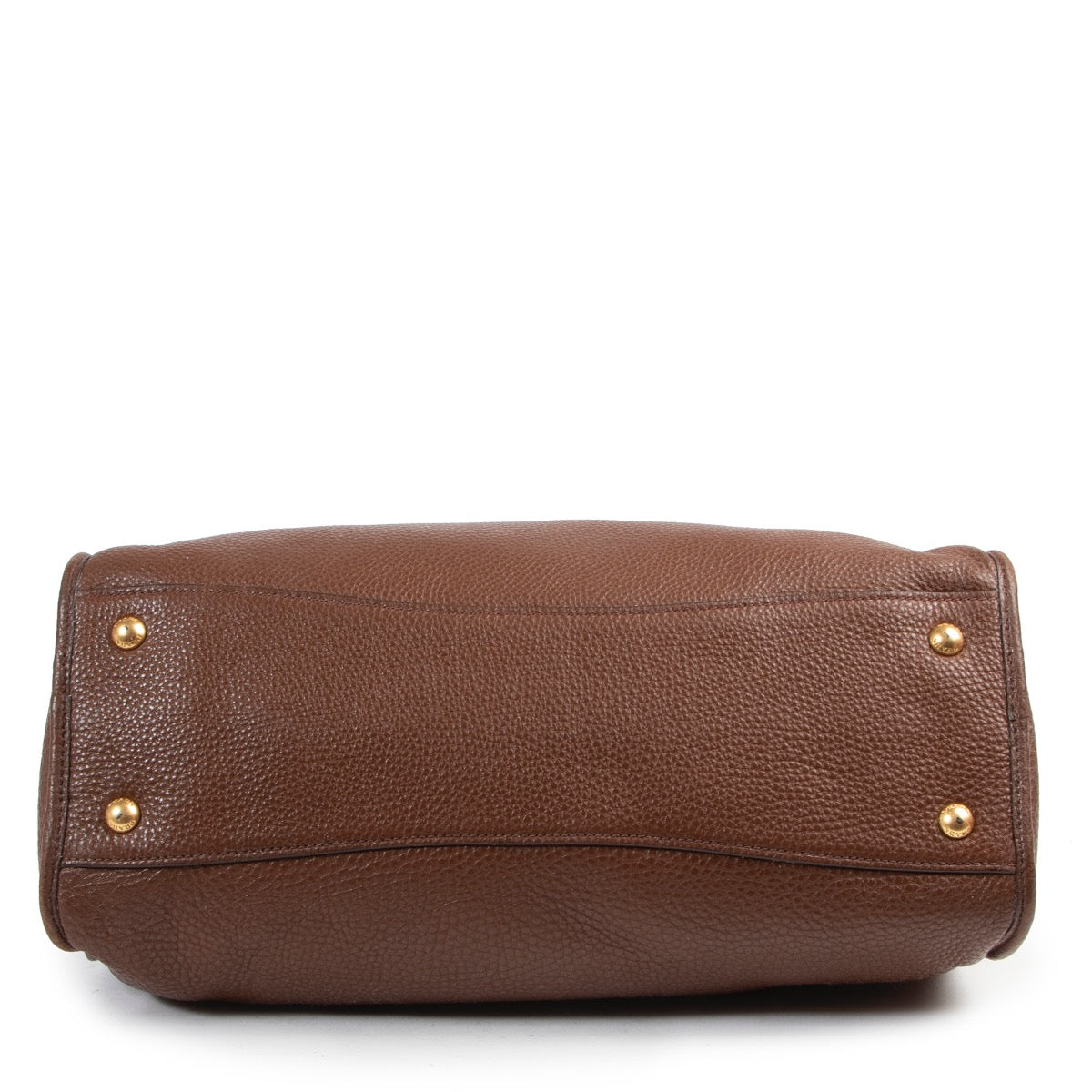 Shop safe online this brown Prada shoulder bag.