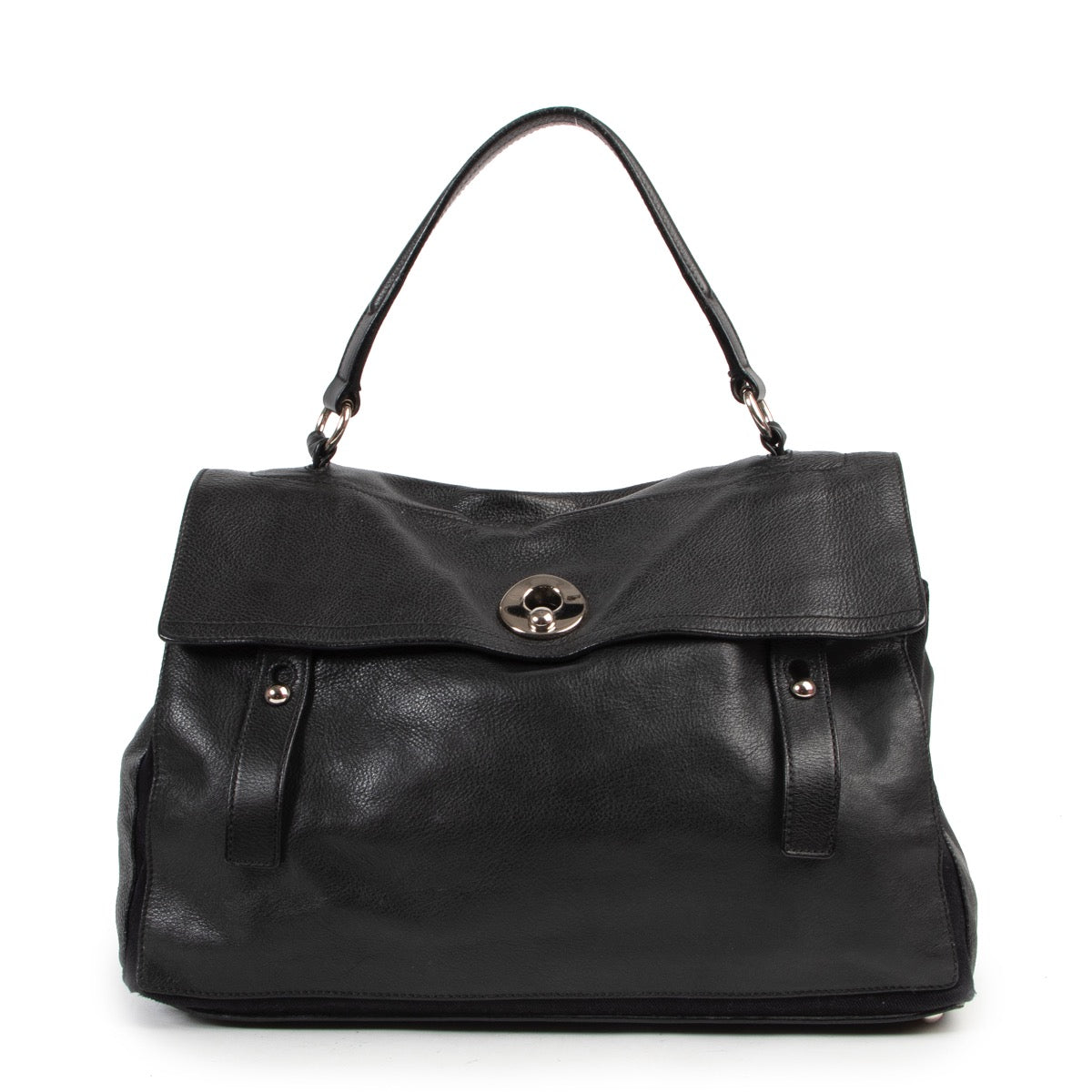 Shop safe online this Saint Laurent black top handle bag at the right price.