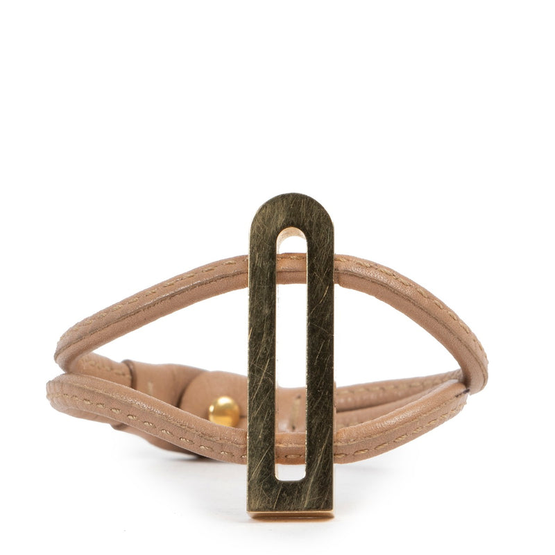 Delvaux Beige Leather Bracelet