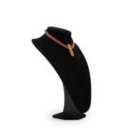 Delvaux Cognac Leather Necklace at Labellov
