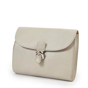 Original Delvaux Beige Calfskin Leather Wallet in good condition for sale on Labellov Luxury Antwerp