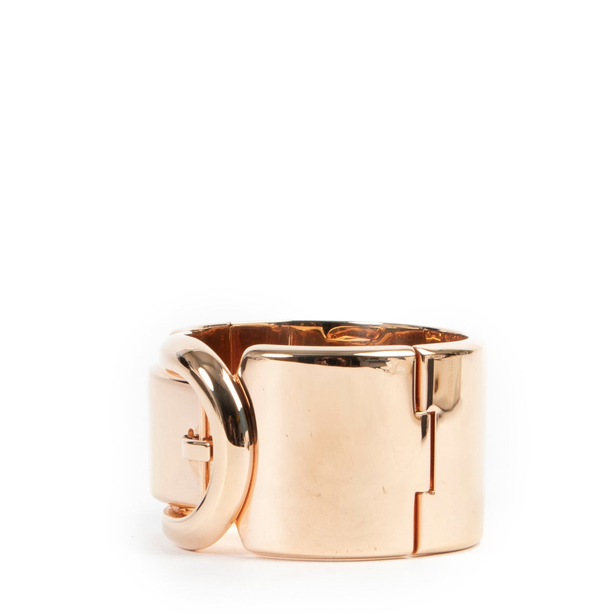 Delvaux Gold Metallic Ceinture Bracelet at Labellov