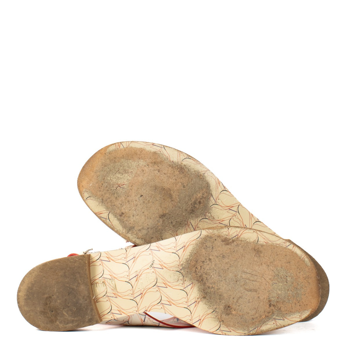 Fendi Multicolor Sandalen met Vogelprint - maat 41
