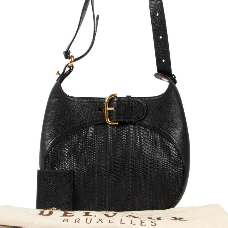 Buy this Delvaux Black Chardonnay Toile De Cuir Bag at Labellov online or in store