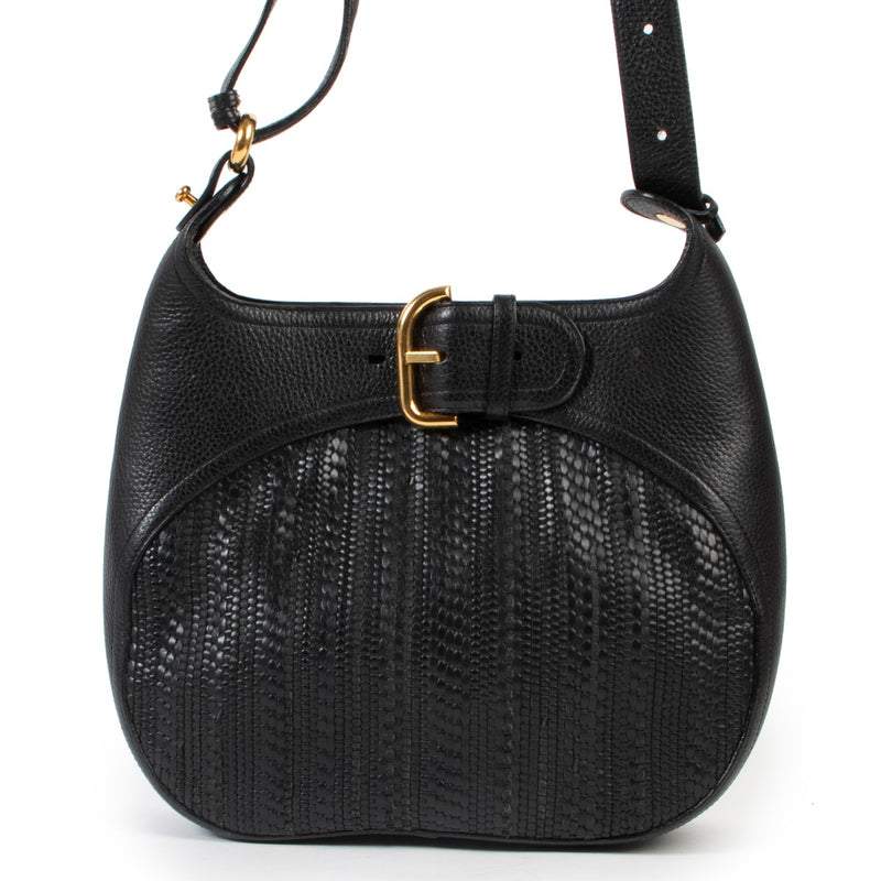 Delvaux Black Chardonnay Toile De Cuir Bag