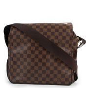 Shop safe online 100% authentic second hand Louis Vuitton Damier Ebene Canvas Naviglio Crossbody at the right price at Labellov in Antwerp.