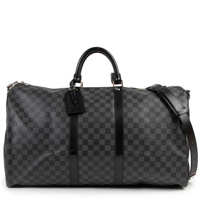 Louis Vuitton Keepall 55 Graphite Travel Bag