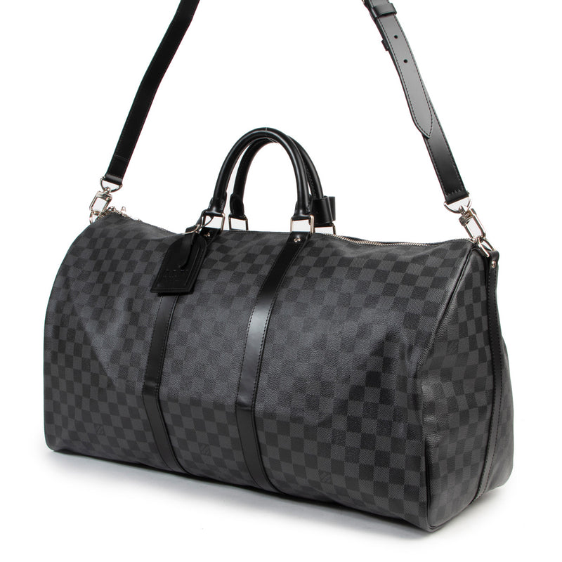 Louis Vuitton Keepall 55 Graphite Travel Bag