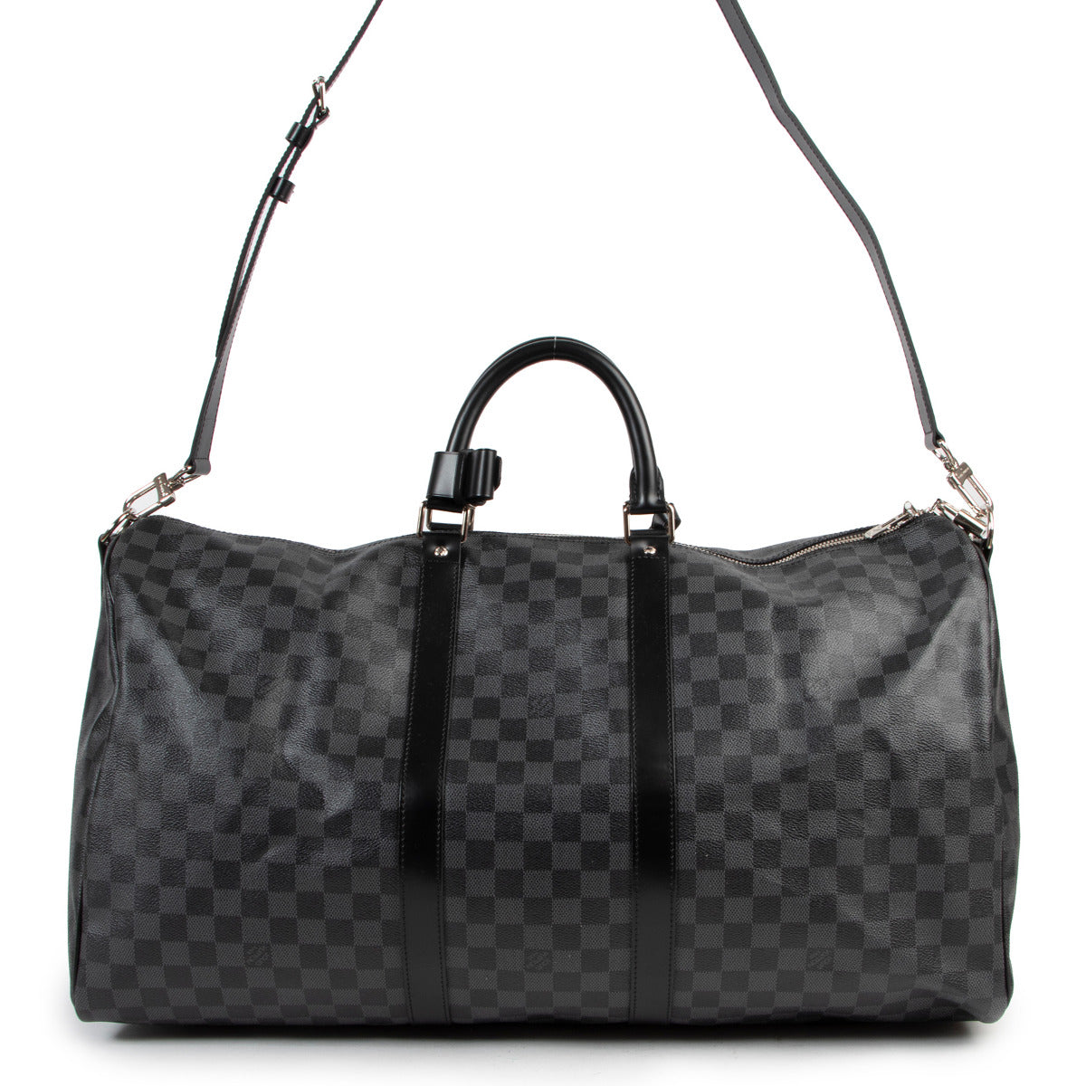 Louis Vuitton Keepall Bandoulière 55 Damier Graphite Travel Bag