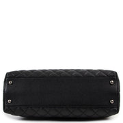 Shop safe online 100% authentic second hand Chanel Black Quilted Caviar Leather Coco Handle in excellent, as new condition at the right price at Labellov in Antwerp.