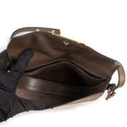Get this Delvaux Taupe Nubuck Crossbody at Labellov online or in store in Antwerp