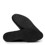 Available at Labellov Tods Black Silver Leather Flats - Size 40,5